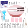 Pastry Turntable Kit Cake Decorating Supplies Baking Tools Accessories Rotating Stand Nozzles for Fondant