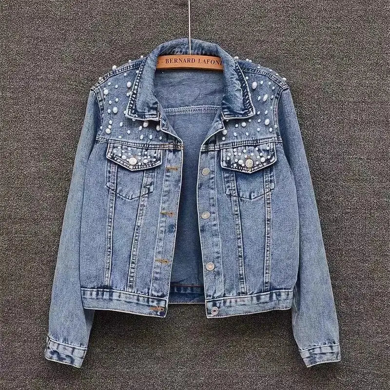 Denim Coat Women Denim Coat Turn Down Collar Single Breasted Full Sleeve Jackets Loose Casual Regular Short Jacket 2024