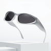 Designer y2k UV400 Mirrored Sunglasses Women White Sun Glasses Men Hispter Sport Driving Cycling Ladies Shades 2023 gafas de sol