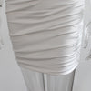 Women Sexy Spaghetti Strap Bodycon Mini Dress White Backless Party Evening Outfit Nightclub Vestidos