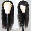 Headband Wigs Human Hair 28 30 32 Inch Water Wave Wigs 100% Real Hair Curly wig None Lace Front Wigs Full Machine Made Wigs