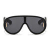 New Fashion Personality Hip Hop Cool Cyberpunk Sunglasses with Large Frame UV400 Anti UV Eyeglasses Oculos De Sol Feminino