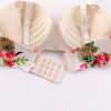 Explosive French Simple British Ice Silk Bra One Piece Thick Cup Girls Gathering No Steel Rings Women's Underwear