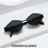 Polygonal Luxury Sunglasses Women Brand Fashion Rhombus Sun Glasses Woman 2024 Retro Vintage Metal Diamond Shades Eyewear
