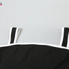 Weird Puss Summer Trend 2 Piece Set Women White Edging Strapless Tops+Shoulder Straps Dress Stretch Matching Streetwear Outfits