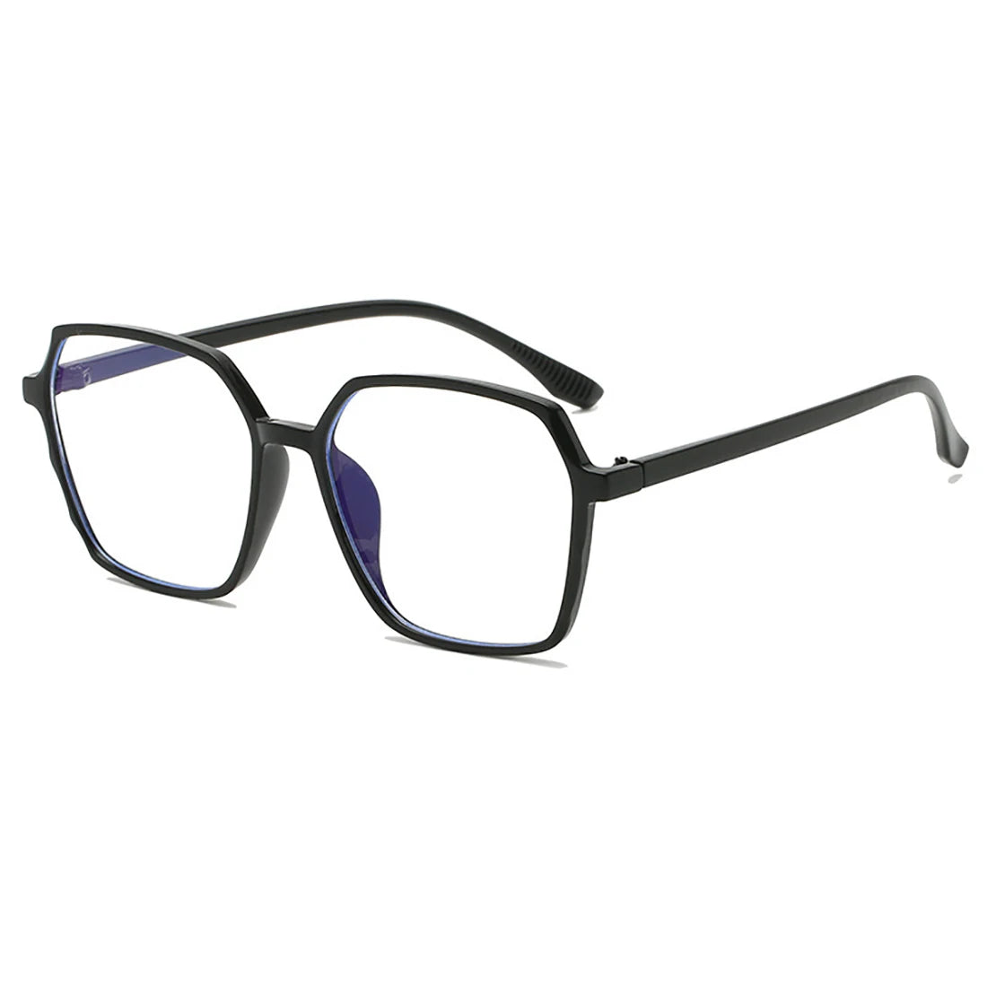 Fashion Anti Blue Light Glasses Ultra-Light Transparent Korean Gradient Big Square Frame Men Women Eye Protection Spectacles
