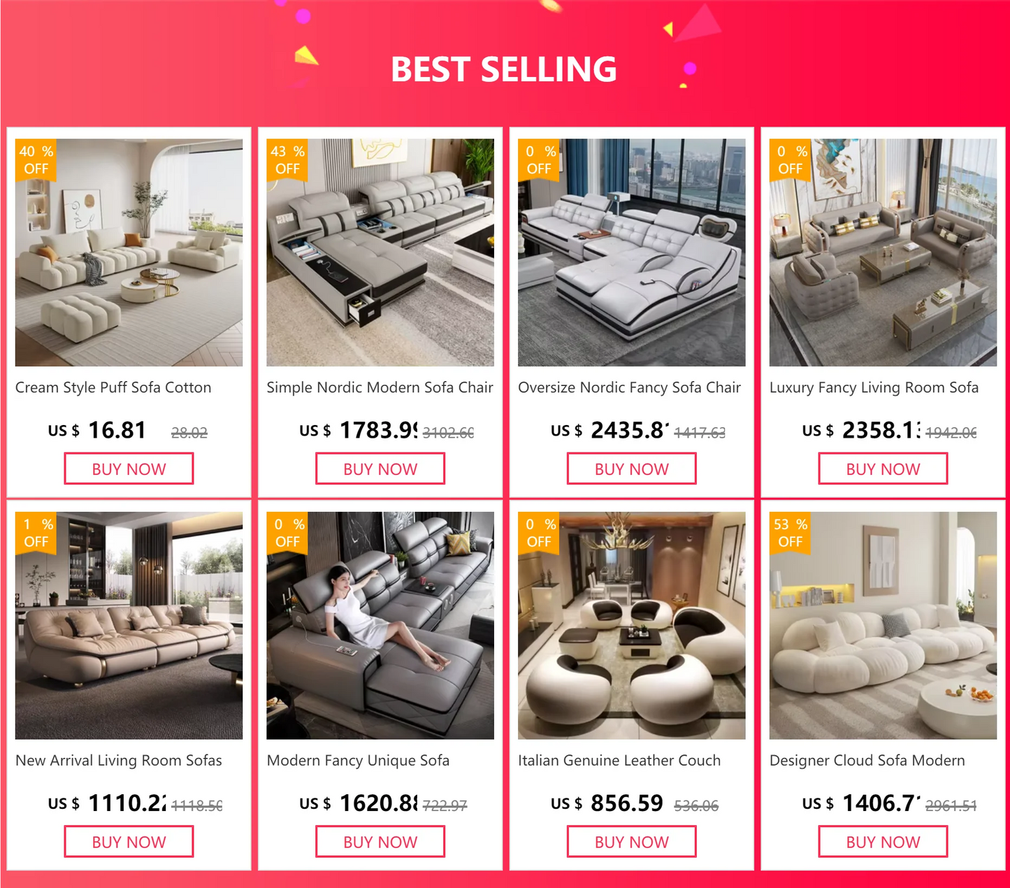 Luxury Fancy Living Room Sofa Genuine Leather Designer Italian Sofa Loveseat Single Canape Salon De Luxe Apartment Furniture