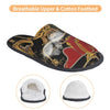 Custom Queen Of Absolutely Everything Gold Baroque Soft Memory Foam House Slippers Women Comfy Warm Anti-skid Sole Slipper