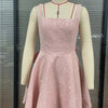 Mozision Sequins Bow Backless Sexy Mini Dress For Women Robe Fashion Square Collar Sleeveless High Waist A-line Club Dress