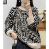 High-end 100% goat sweater women stand collar bottom loose sweater autumn winter new style of western style with age reduction