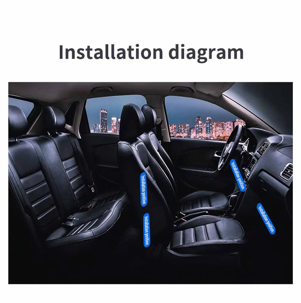 Neon LED Car Interior Ambient Foot Strip Light Accessories Back light Remote App Music Control Auto Decorative Atmosphere Lamp