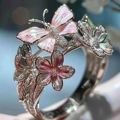 Butterfly Ring Fashion Crafts Non-fading Vintage Rings Gift Open Ring High Quality Finger Decorations Jewelry Accessories
