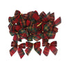20/10pcs Linen Christmas Bow Decoration Christmas Tree Hanging Ornaments Bowknot For Xmas Wreath New Year 2024 Navidad Gifts Bow