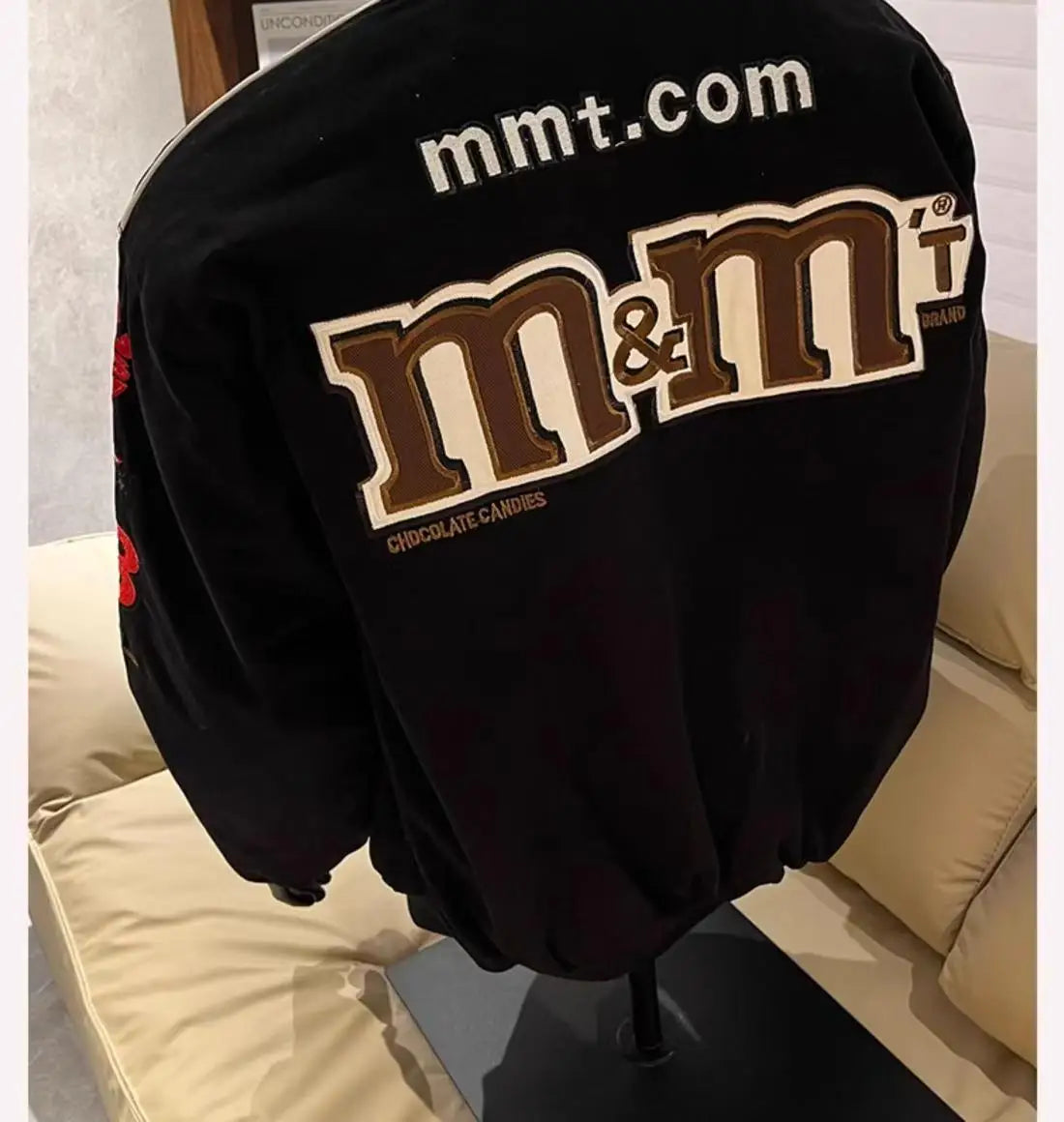 American Cartoon Embroidery Men Baseball Jacket Unisex Spring Autumn vintage Fashion Crand Loose Jacket motorcycle Printing Coat
