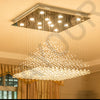 Chandelier K9 Crystal Pendant Ball Square Chandelier Lighting Fixture Raindrop Curtain Glass Chandelier LED Light