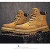 Boots Men High Top Boots High Quality Women Leather Shoes Fashion Outdoor Sneakers Men Lace Up Non-Slip Ankle Boots for Couple