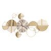 Large Golden Modern Minimalist Metal Wall Clock Family Living Room Decoration Pendant Creative Light Luxury Wall Watch Silent