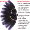 Afro Kinky Curly Hair Bulk Synthetic 12inch Ombre Marley Twists Braiding Hair #1B 4 27 30 33 99J Green Ombre Purple Brown Colors