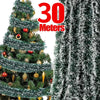 Christmas Tinsel Ribbons Green Cane Ribbon Garland Xmas Tree Hanging Pendent Wreath Ornament Home Party Decor Supplies Wholesale
