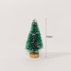 5/8pcs Mini Christmas Trees Small Artificial Christmas Tree Ornament Cedar Pine Sisal Tabletop Merry Christmas Party Decoration