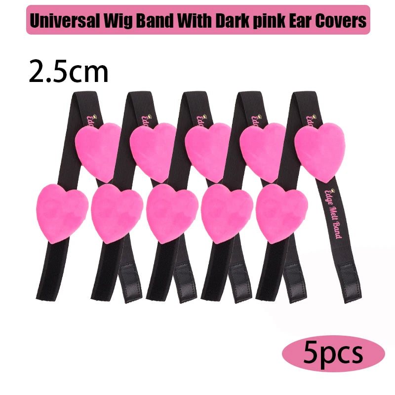 Lace Melting Band With Ear Cover Elastic Band For Wigs Black Wigs Edge Wrap To Lay Edges Wig Headband Lace Frontal Band