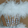 Ensemble haut et jupe sexy en dentelle, robe rose tendance, fête d'anniversaire, club dragqueen 303, performance  Y001