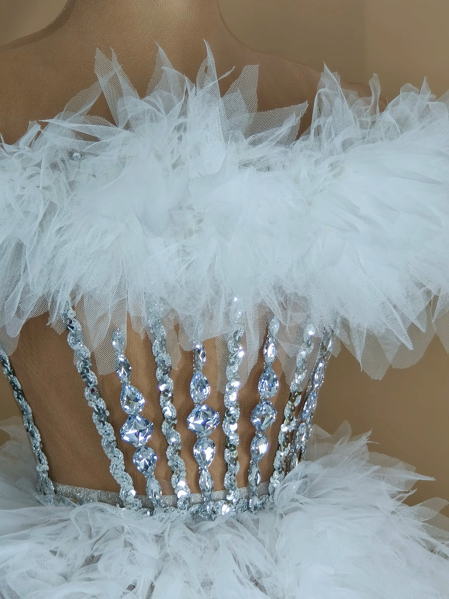 Ensemble haut et jupe sexy en dentelle, robe rose tendance, fête d'anniversaire, club dragqueen 303, performance  Y001