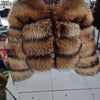 2025 MAOMAOKONG Natural Real Fox Fur Coat Women Winter Long Sleeve Luxury Raccoon Fur Jackets Thick Top Female Furry Coat Vest