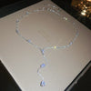 Rhinestone Multi Layered Flower Fringe Necklaces for Women Occidental Exquisite Temperament Advanced Personality Luxury Jewelry