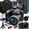 Digital Camera 4K 64MP 16X flip camera suitable for YouTube, suitable for photography beginners easy to learn and operate camera