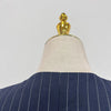 TWOTWINSTYLE Colorblock Striped Slimming Blazers For Women V Neck Long Sleeve Tunic Temperament Coats Female Fashion Clothes New