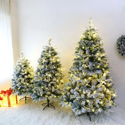 Artificial Christmas Tree PE+PVC Material Snow Spray Fusing Christmas Tree 120cm to 210cm Family Christmas Atmosphere Decoration