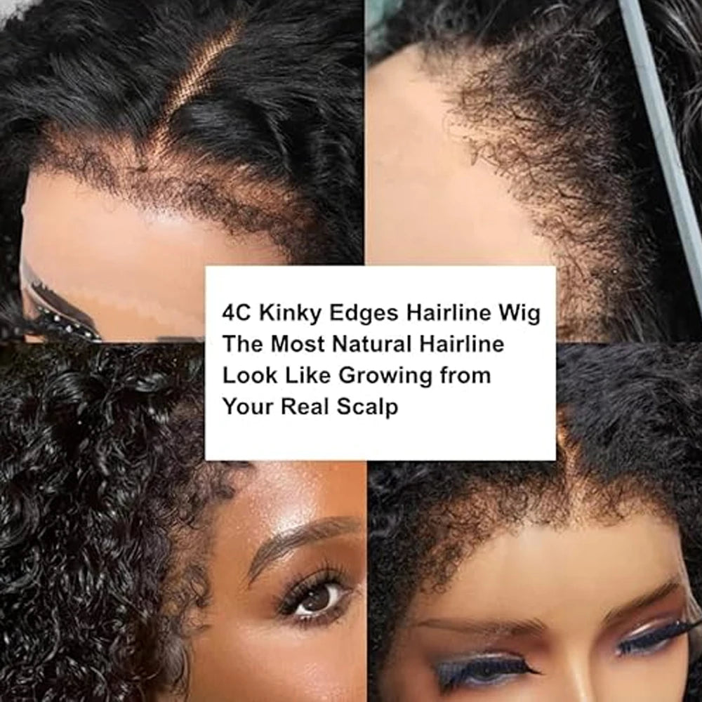 Curly Bob Wigs Human Hair Lace Frontal Wig 13x4 Transparent Black Lace Front Wig Human Hair Wigs 4x4 Bob Curly With Edged Wigs