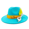 Fedora hat nubuck leather elastic webbing concave top wide brim hat for men and women autumn and winter hat  sombrero hombre
