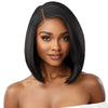 Short Ombre Honey Blonde Bob Wig With Baby Hair Honey Brown Straight Human Hair Wigs Lace Part Side Brown Wigs For Black Women