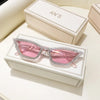 Fashion CAT EYE Rhinestone Bling Sunglasses Women Vintage Brand Luxury Small Frame Ladies Gradient Sun Glasses Oculos UV400