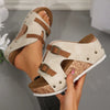 New Arrival Women's Summer 2025 New Platform Wedge-heeled Sandals Plus Size Comfortable Casual Outdoor Open Toe Beach Slippers