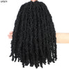 14 12 inch Butterfly Faux Locs Crochet Hair Braids Pre looped Distressed Goddess Butterfly Soft Locs Crochets Braids Cheveux Lok