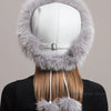 Hot Sale 100% natural Fox Fur Hat Women Cap Thick Fur Cap Winter Warm Hat Female Fashion For Women Hat With Earmuffs Hat