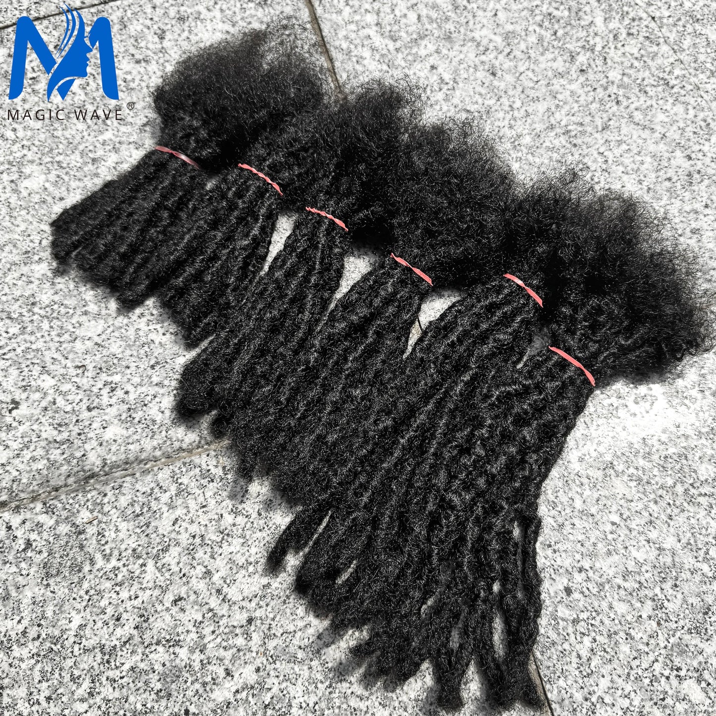 Dreadlock Extension Human Hair 0.6cm Thickness 8 Inch Full Handmade Permanent Locs Can Be Dyed and Bleached for Women Men