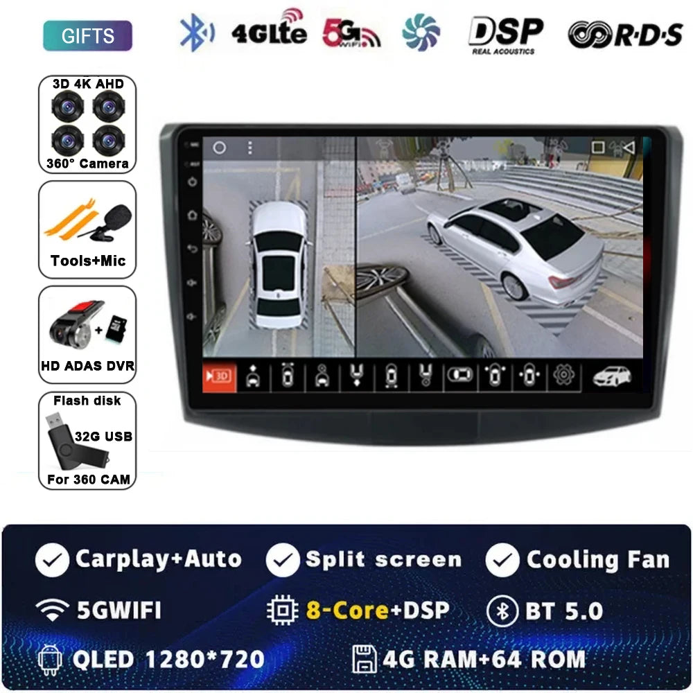 Android 14 For Volkswagen VW Passat B6 B7 CC 2007-2016 Carplay Radio Multimedia Player Auto Car Radio WIFI 4G GPS DSP48EQ 2din