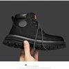 Boots Men High Top Boots High Quality Women Leather Shoes Fashion Outdoor Sneakers Men Lace Up Non-Slip Ankle Boots for Couple