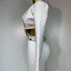 Women Sexy Long Sleeve Beading Bodycon Two Pieces Pants Bandage Set 2025 Celebrity Designer Fashion Women's Luxury Birthday Set