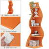 Tribesigns Corner Shelf, Modern 5-Tier Wall Corner Bookshelf, Stylish Corner Small Bookcase Storage Rack Plant Stand