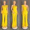 High Waist Strapless Jumpsuit Rivet Collar Lady Evening and Party Tube Top Jumpsuit for Women Elegant Sexy Birthday Jumpsuit