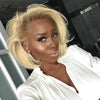 #4/613 Blonde Short Bob Human Hair Wigs For Women 13x6 Lace Wig Human Hair 13x4 Transparent Lace Wig Ombre Honey Blonde Wig 180%