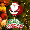 Christmas Porch Door Hanging Banner Christmas Paper Door Decorative Flags for Xmas Home Decorations New Year 2024 Noel Navidad