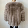 BEIZIRU Winter Woman Real Fox Fur Coat Warm Fashion Natural  New Luxury Stylelong sleeve fashion girls jacket