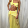 Mozision Summer Sexy Skirt Two Piece Sets Women One Shoulder Crop Top And Maxi Skirt Female Elegant Beach Club Party 2 Piece Set