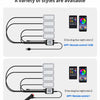 Neon LED Car Interior Ambient Foot Strip Light Accessories Back light Remote App Music Control Auto Decorative Atmosphere Lamp